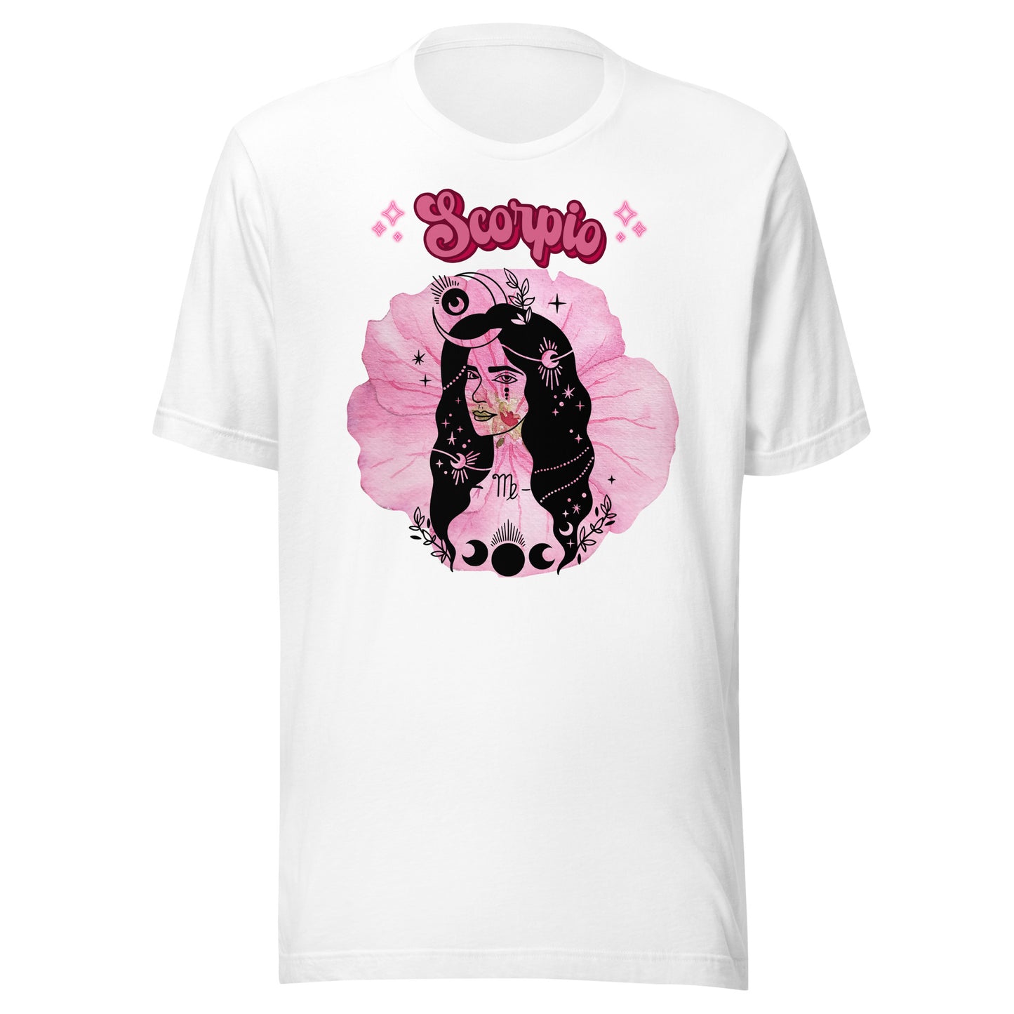 Scorpio Goddess Birth Flower Pink Geranium women's t-shirt