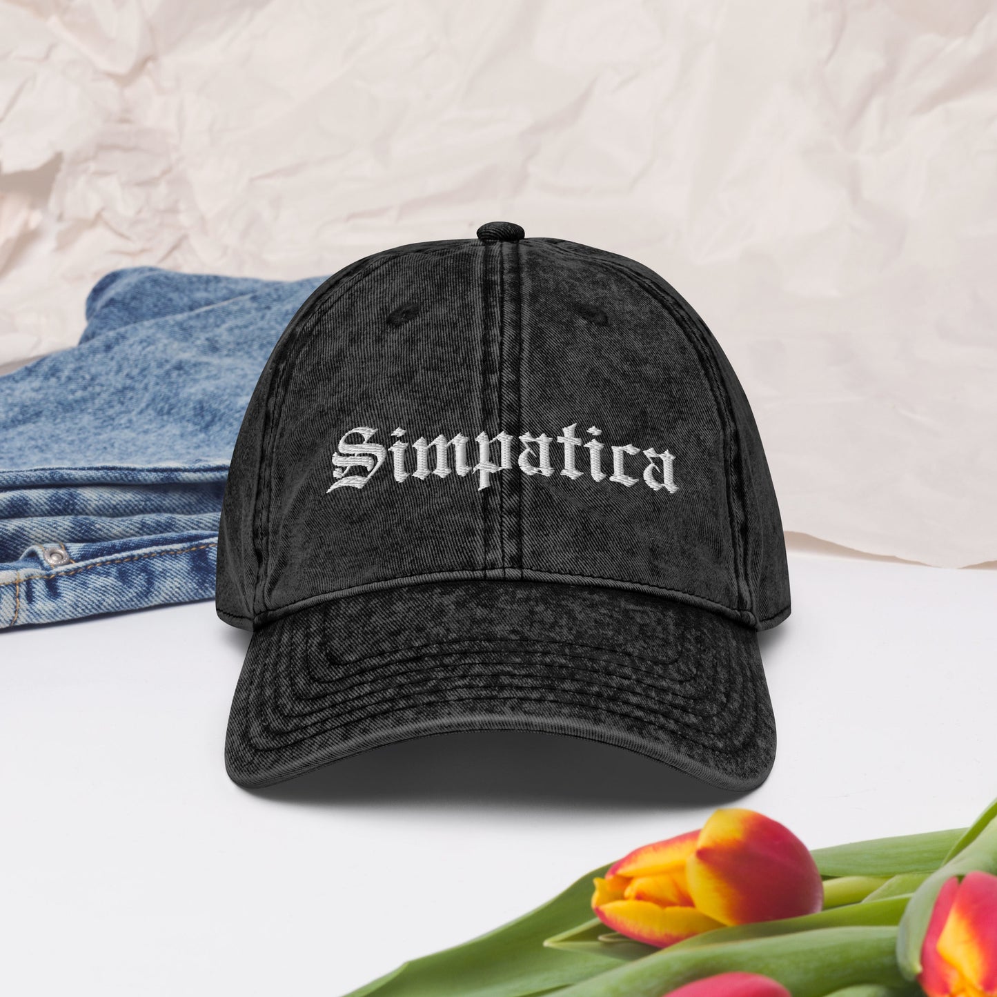 "Simpatica" Vintage Cotton Twill Cap