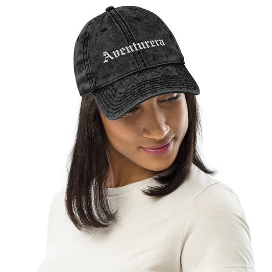 "Aventurera" Adventuress Vintage Cotton Twill Cap