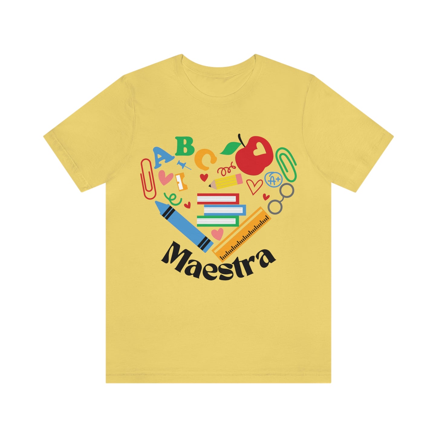 "Maestra" School Supplies edition~Unisex Jersey Short Sleeve Tee