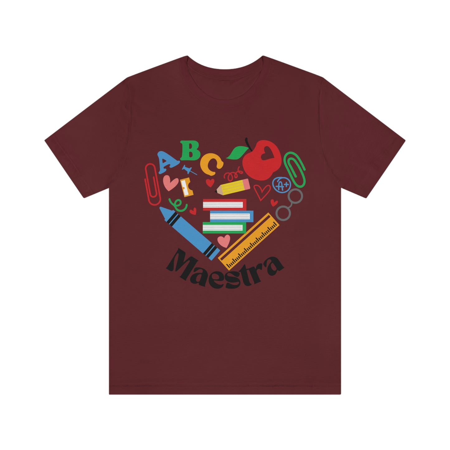 "Maestra" School Supplies edition~Unisex Jersey Short Sleeve Tee