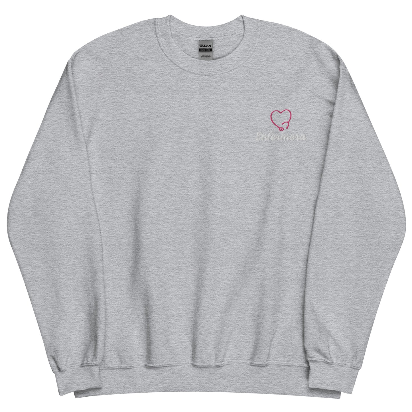 "Enfermera Daisy" Pink Stethescope- "Thicc & Cozy" Sweatshirt