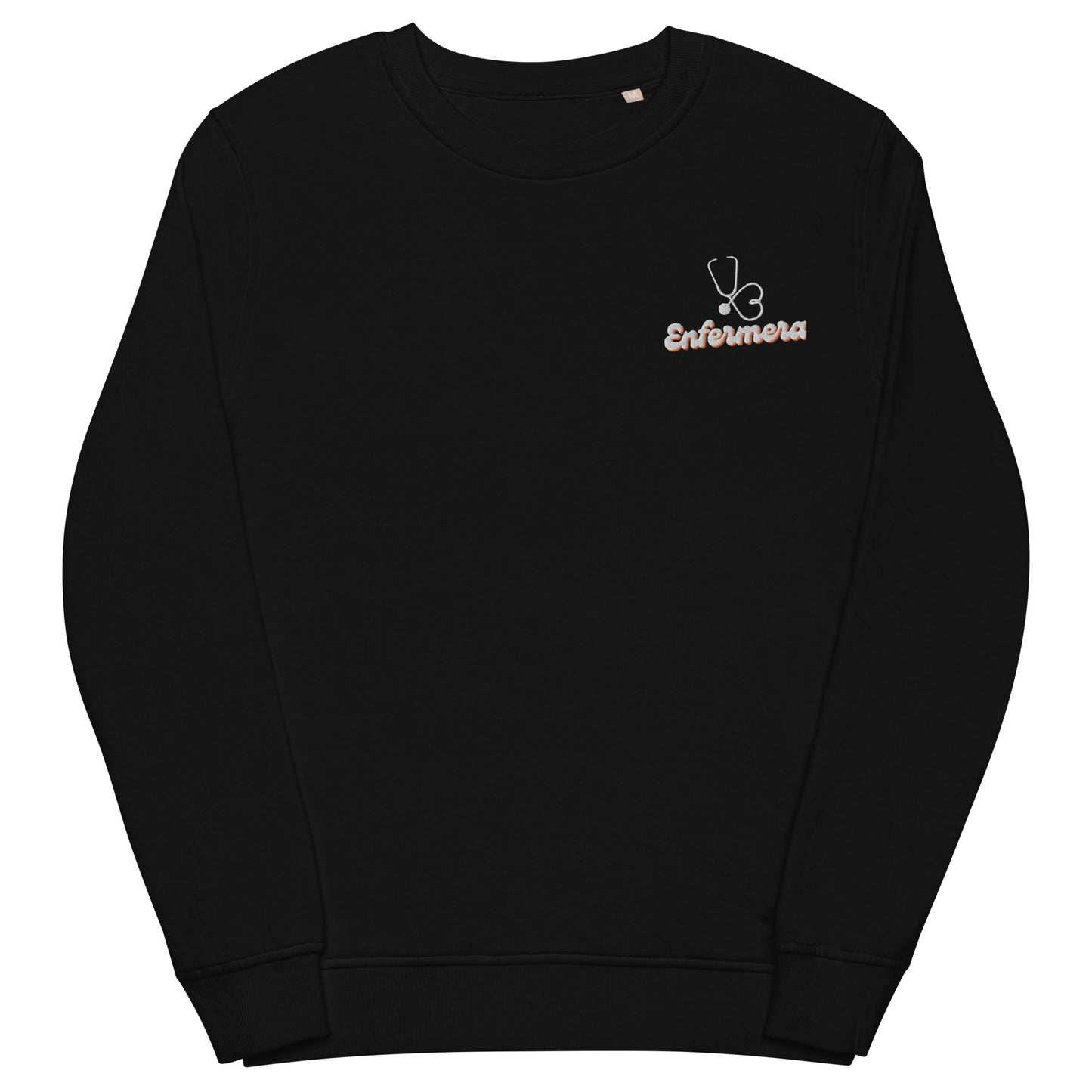 "Enfermera Lisandra" Stethescope Embroidered Unisex- "Light& Organic" sweatshirt