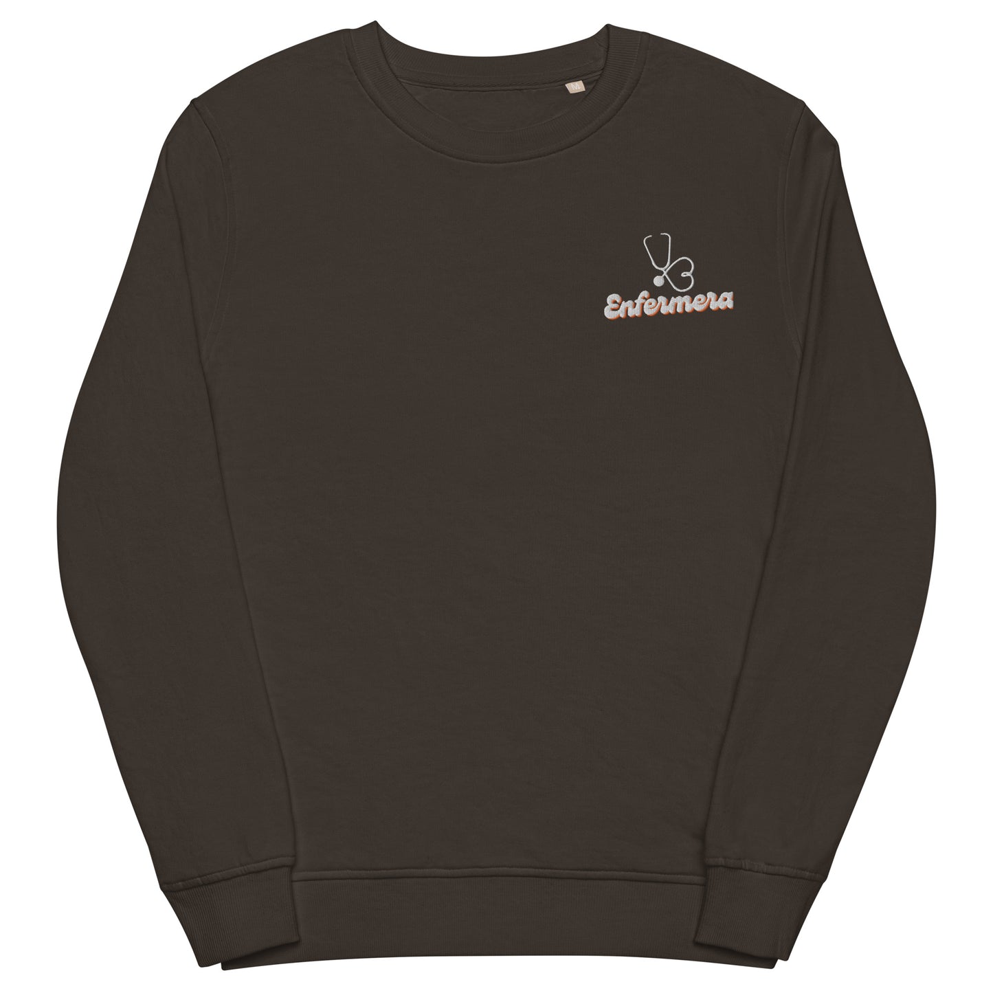 "Enfermera Lisandra" Stethescope Embroidered Unisex- "Light& Organic" sweatshirt