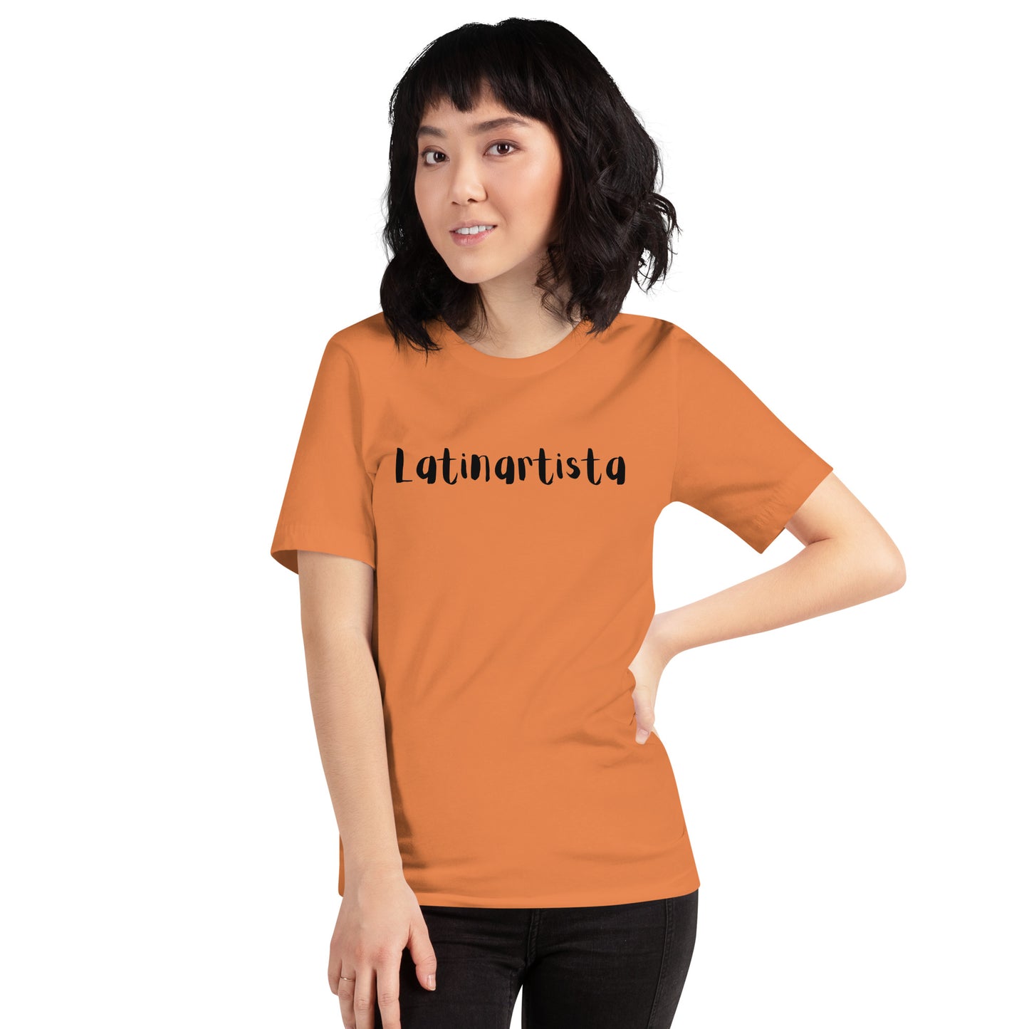 Latinartista Short-sleeve unisex t-shirt, Latina artist, women artist, creative woman, 10 gorgeous colors