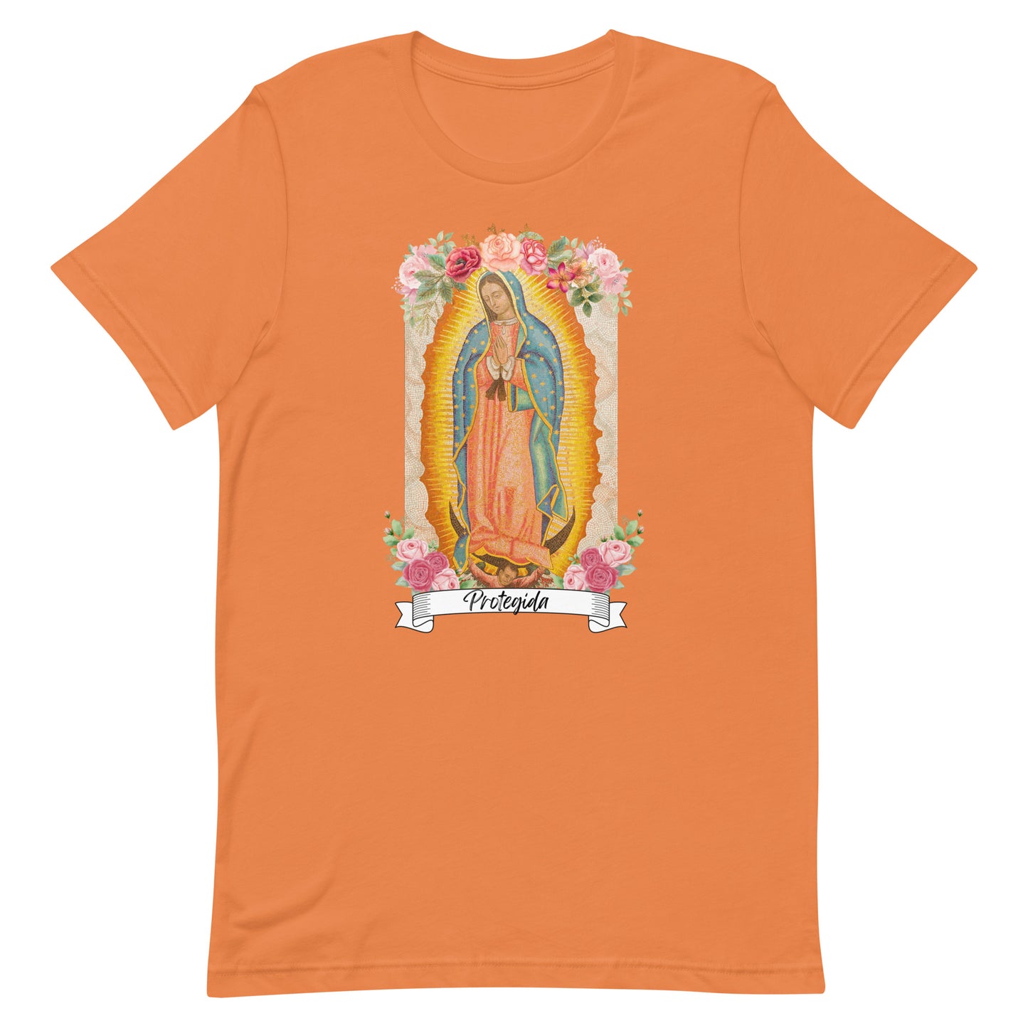 "Protegida" Virgen de Guadalupe Unisex t-shirt, mother's day, 12 de Diciembre