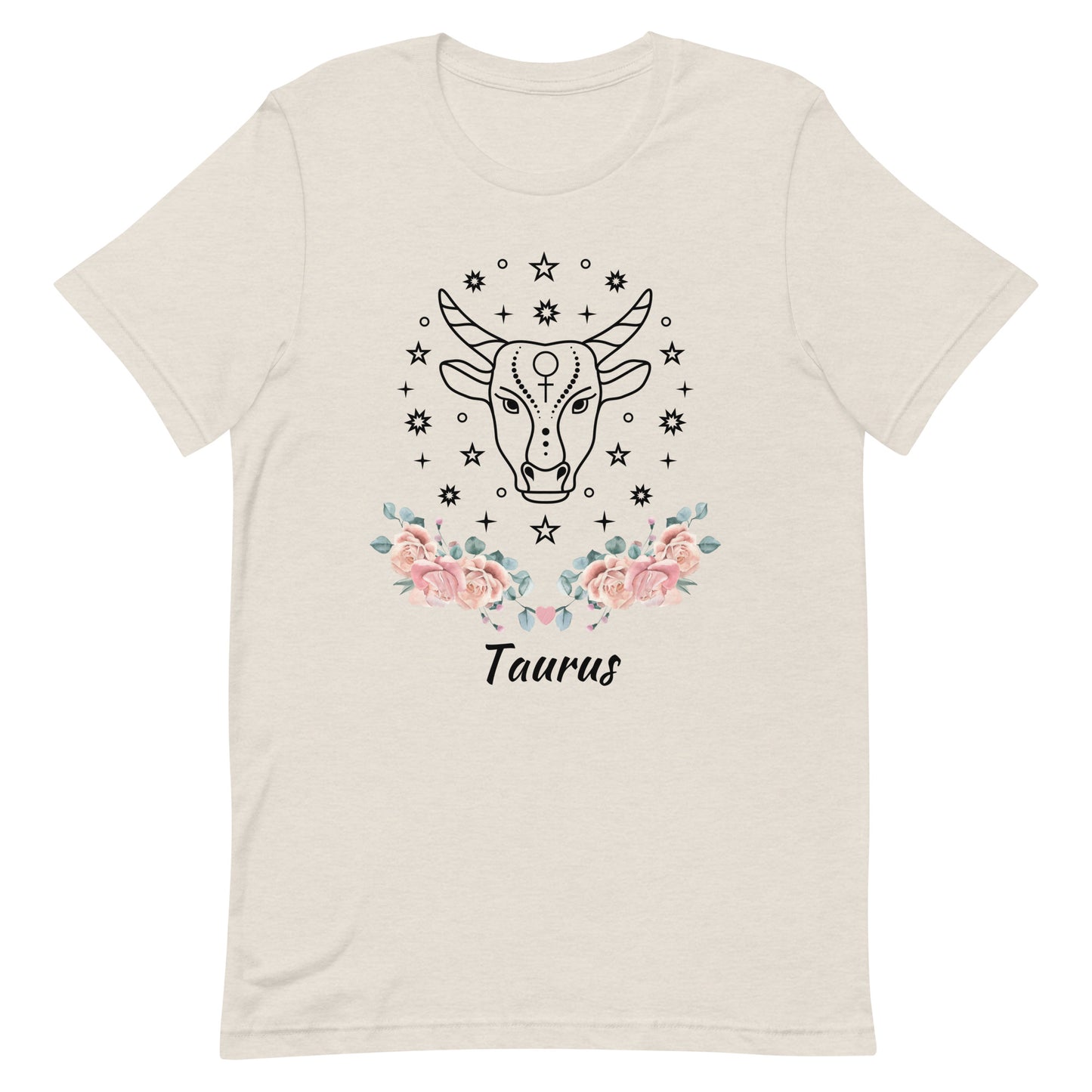 Taurus Rose Zodiac Sign Unisex t-shirt, beauty, Latina owned, Women owned