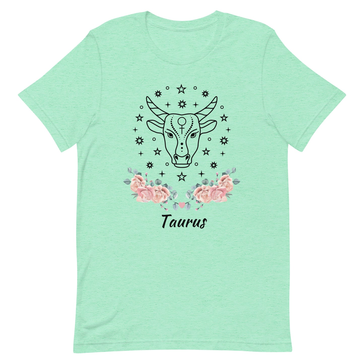 Taurus Rose Zodiac Sign Unisex t-shirt, beauty, Latina owned, Women owned