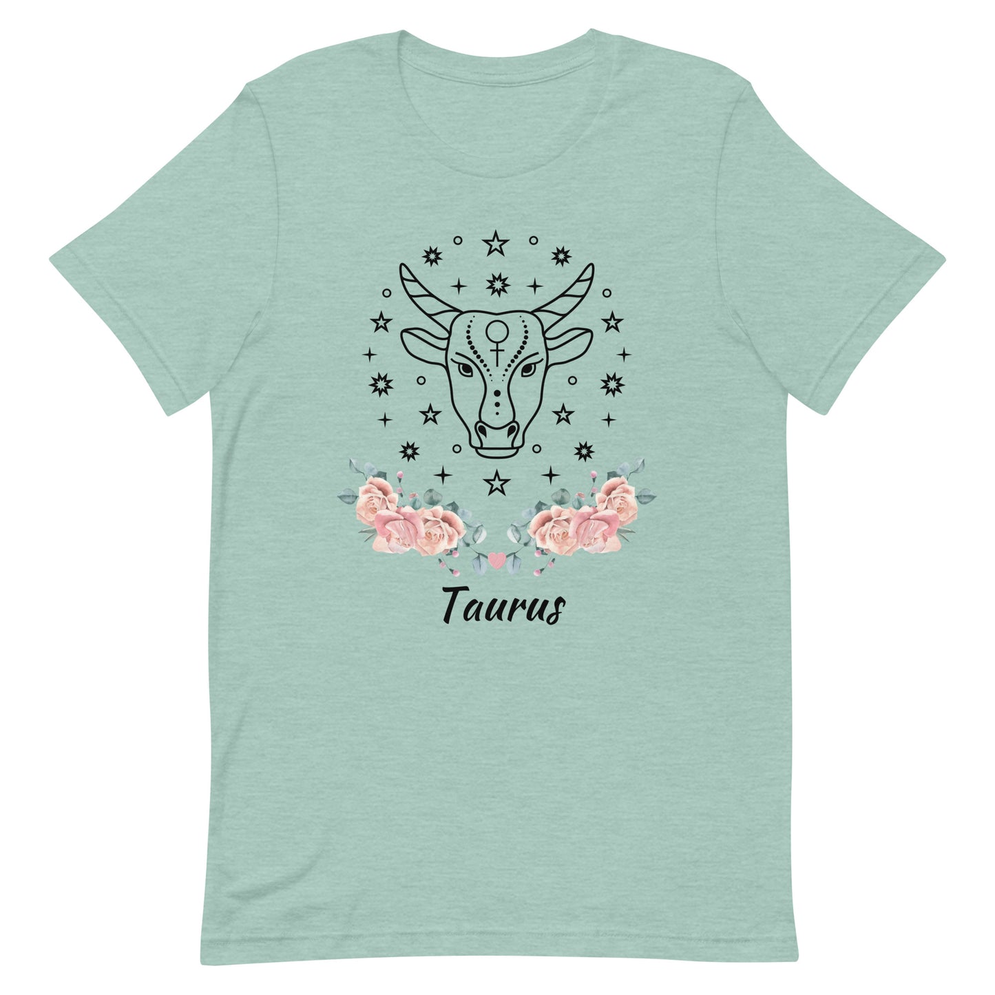 Taurus Rose Zodiac Sign Unisex t-shirt, beauty, Latina owned, Women owned