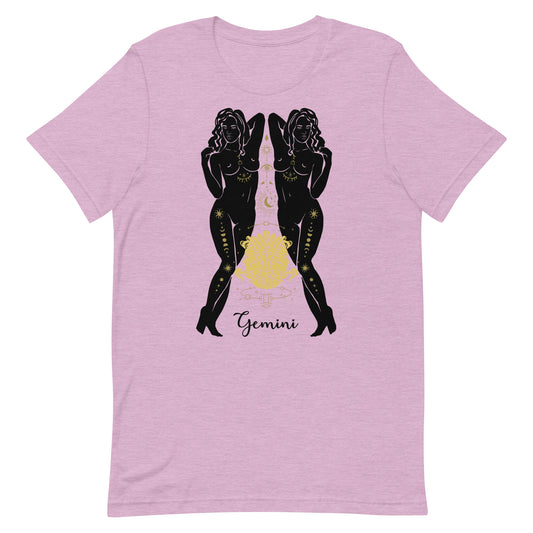 Feminine Gemini Astrology, Unisex t-shirt, Horoscope, women owned, latina owned