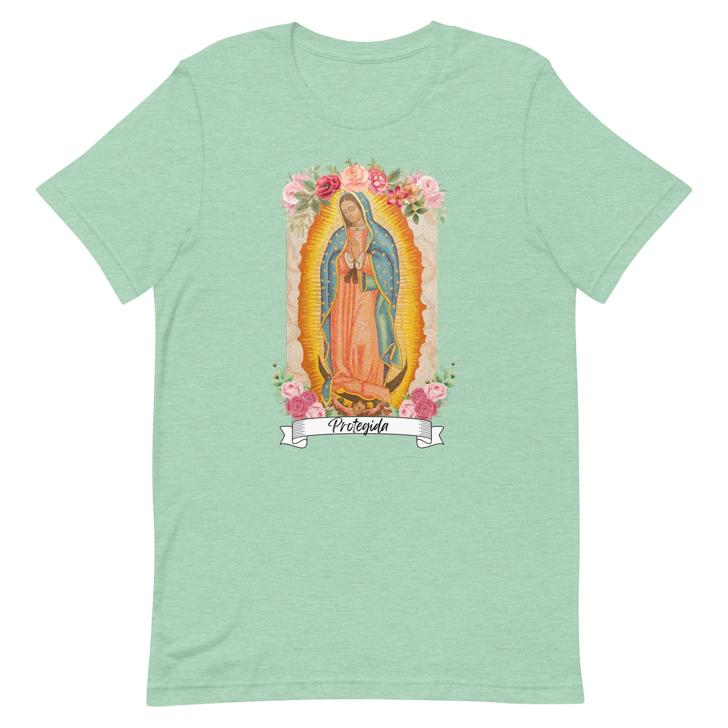 "Protegida" Virgen de Guadalupe Unisex t-shirt, mother's day, 12 de Diciembre