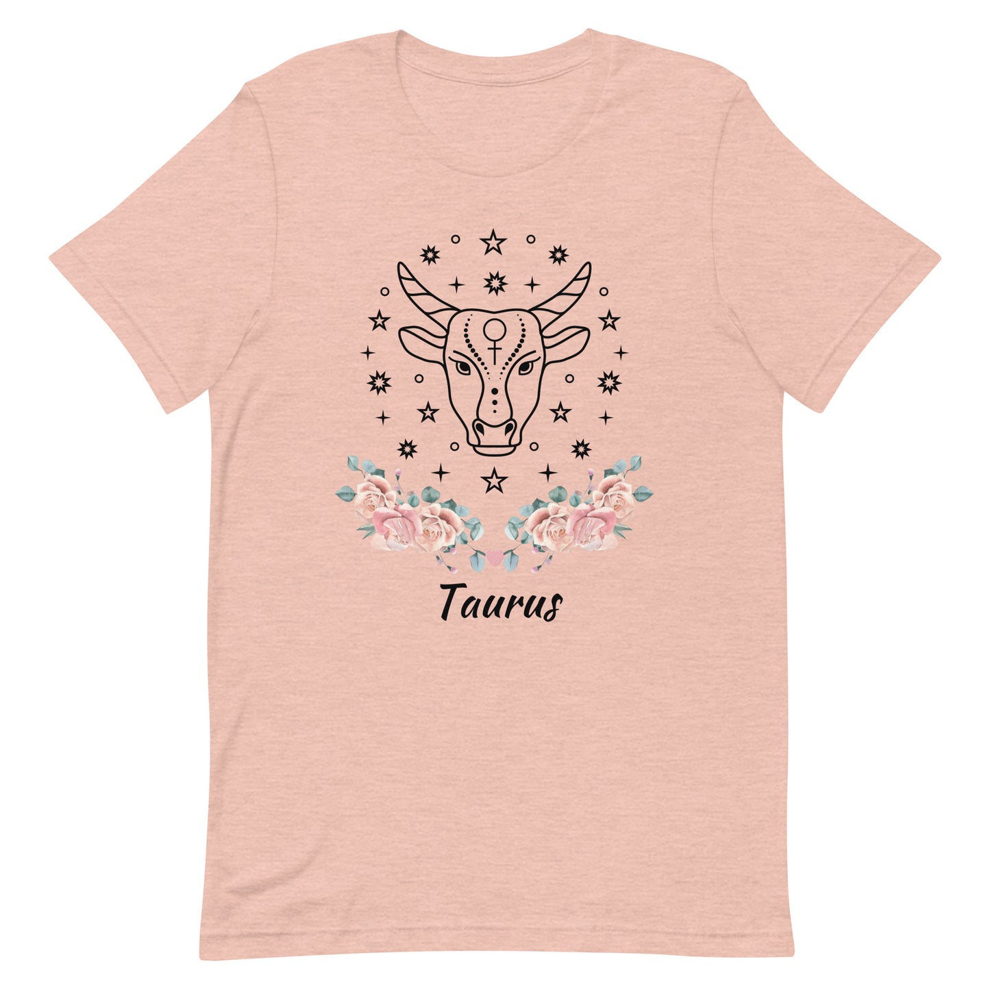 Taurus Rose Zodiac Sign Unisex t-shirt, beauty, Latina owned, Women owned