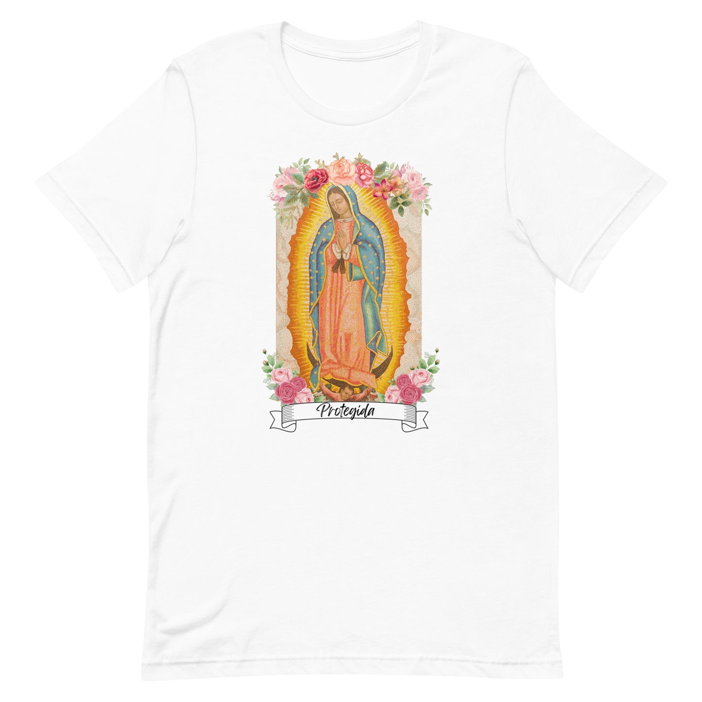 "Protegida" Virgen de Guadalupe Unisex t-shirt, mother's day, 12 de Diciembre