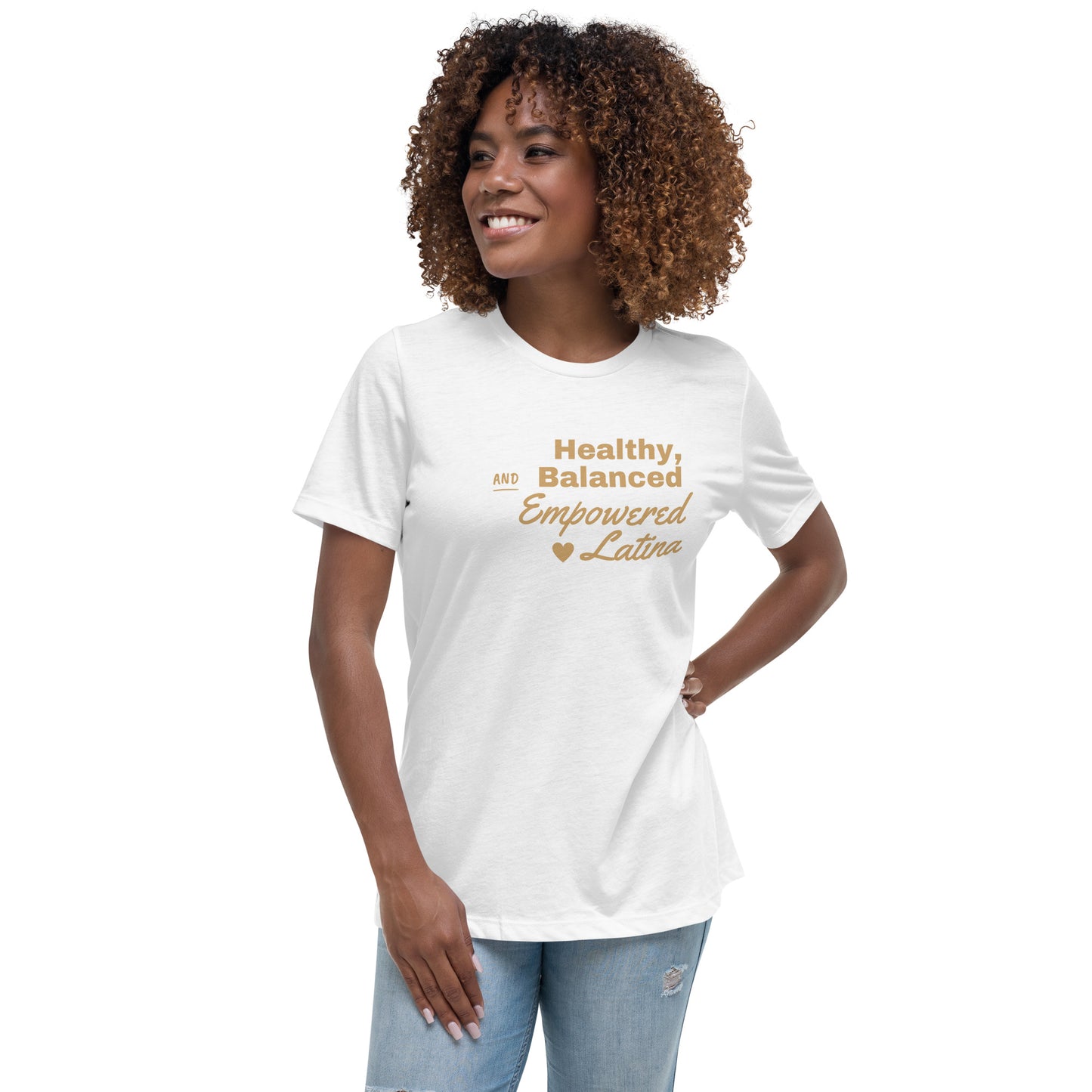 Healthy Balanced and Empowered Latina | Latina Shirt | Women's Empowerment | Latina Owned  latina shirts | Latina tshirts | Latina apparel